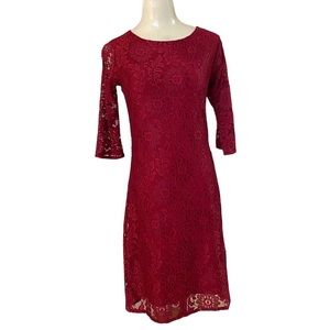 Beautiful LA designer Sandrina Domiano (now Sandrina Berlanti) sheath dress